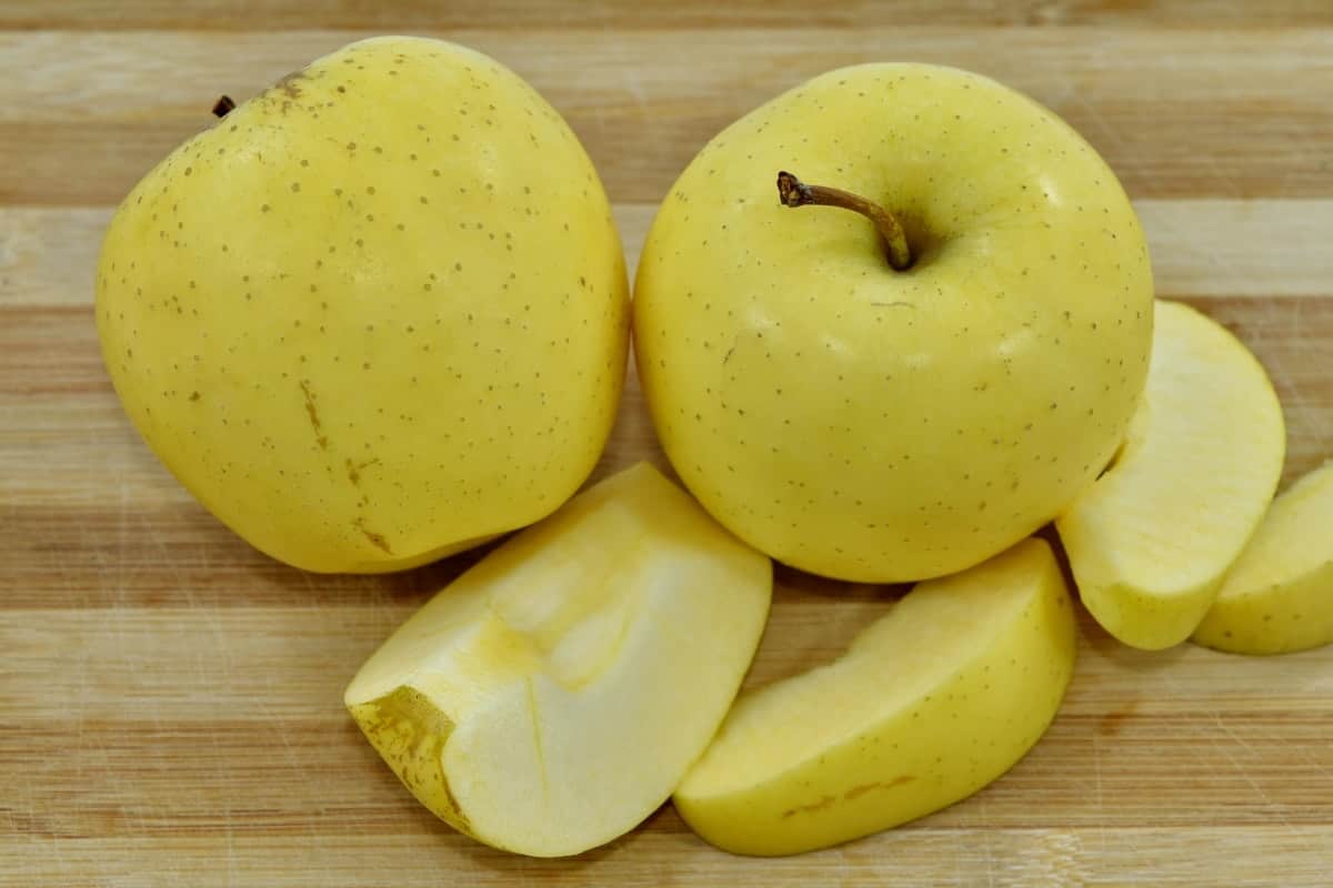 yellow apple from Japan