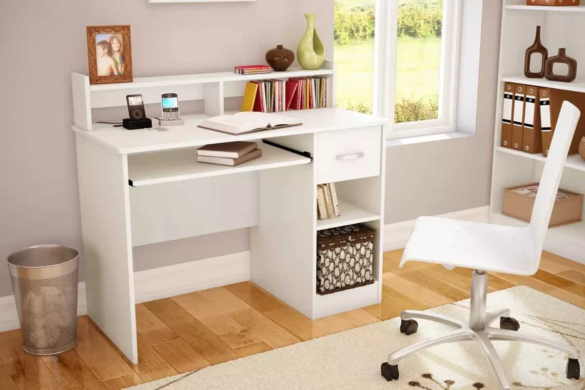 Small student desk with drawer