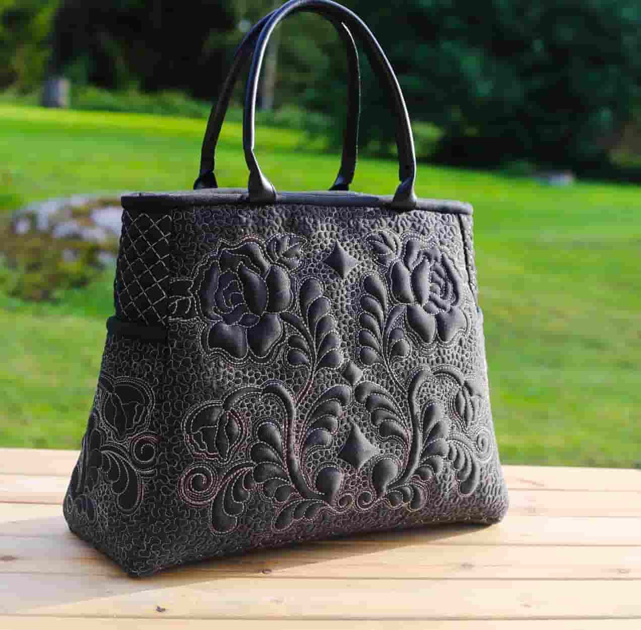 Leather handbag straps