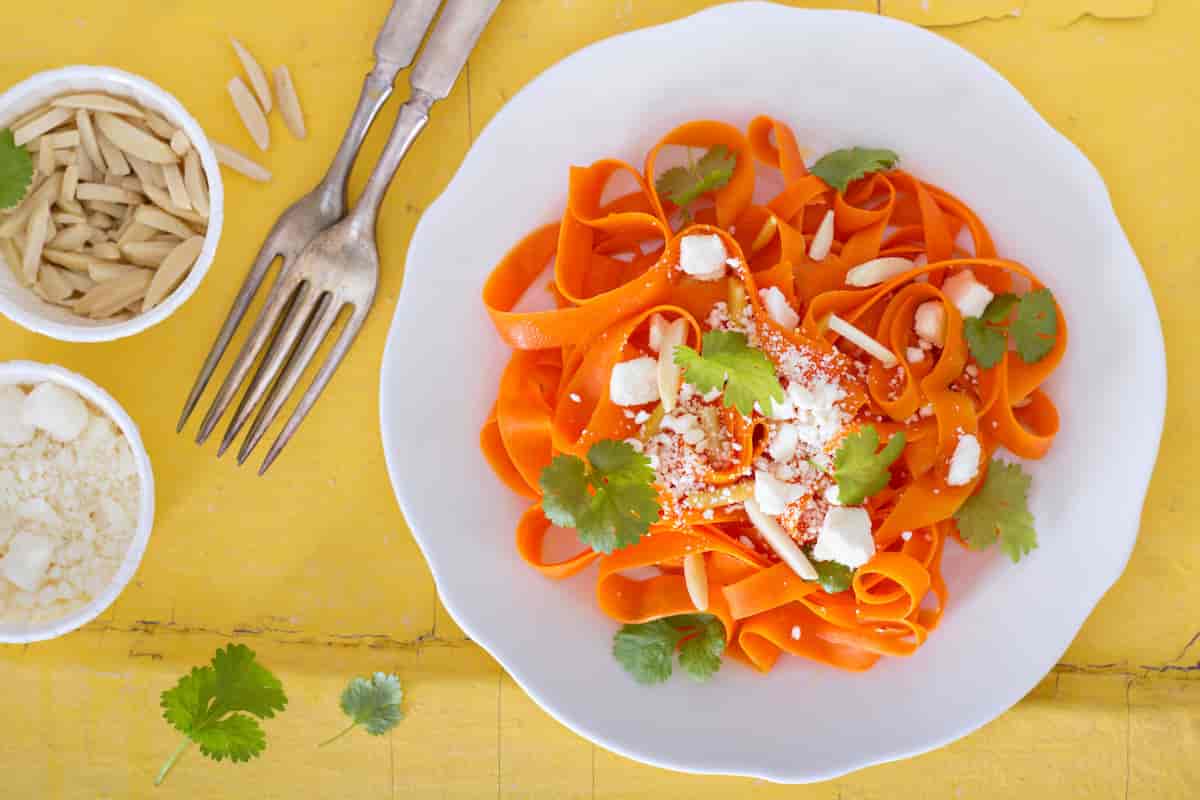 Vegan carrot pasta recipe