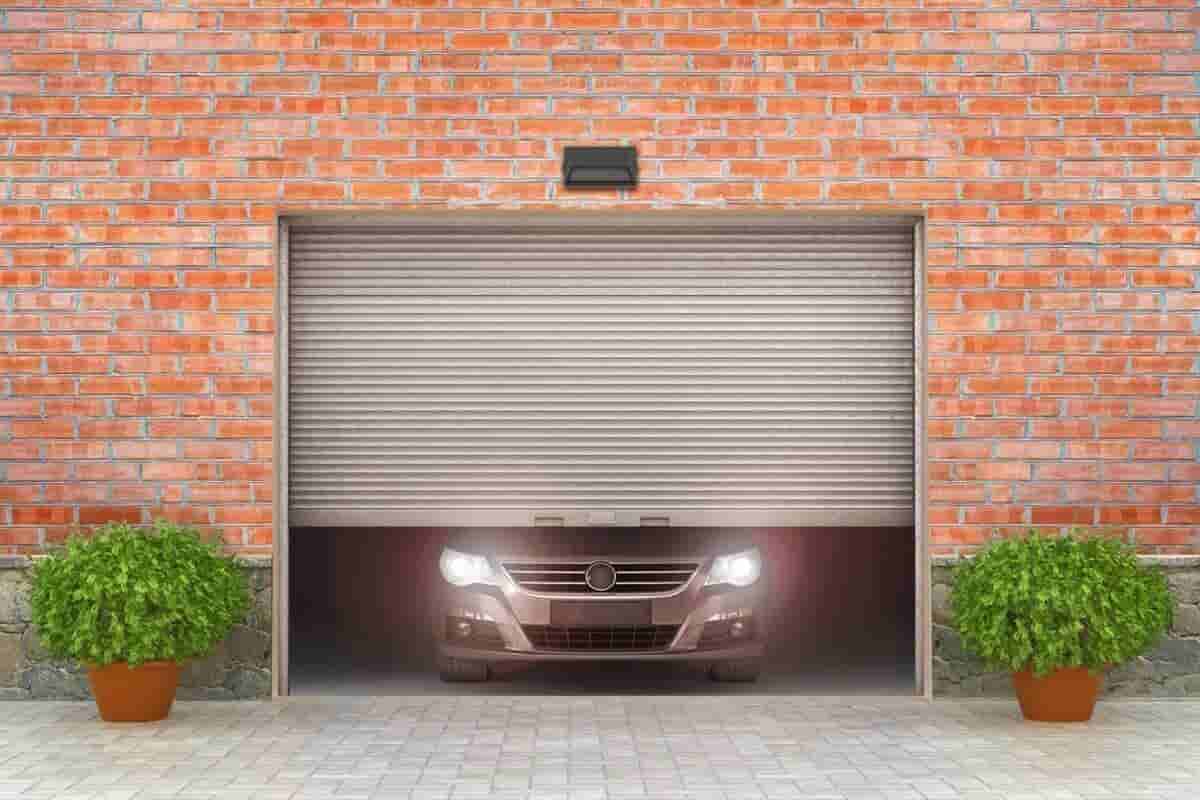 Garage door sensor sun shield