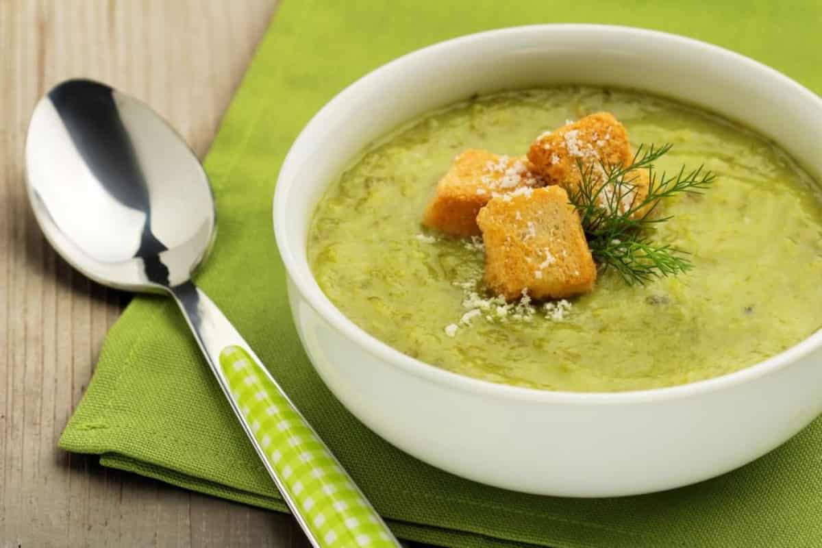 The introduction of french zucchini soup