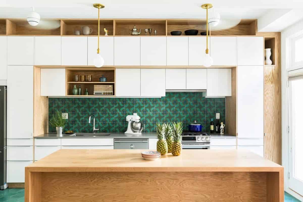 Green kitchen backsplash for sale