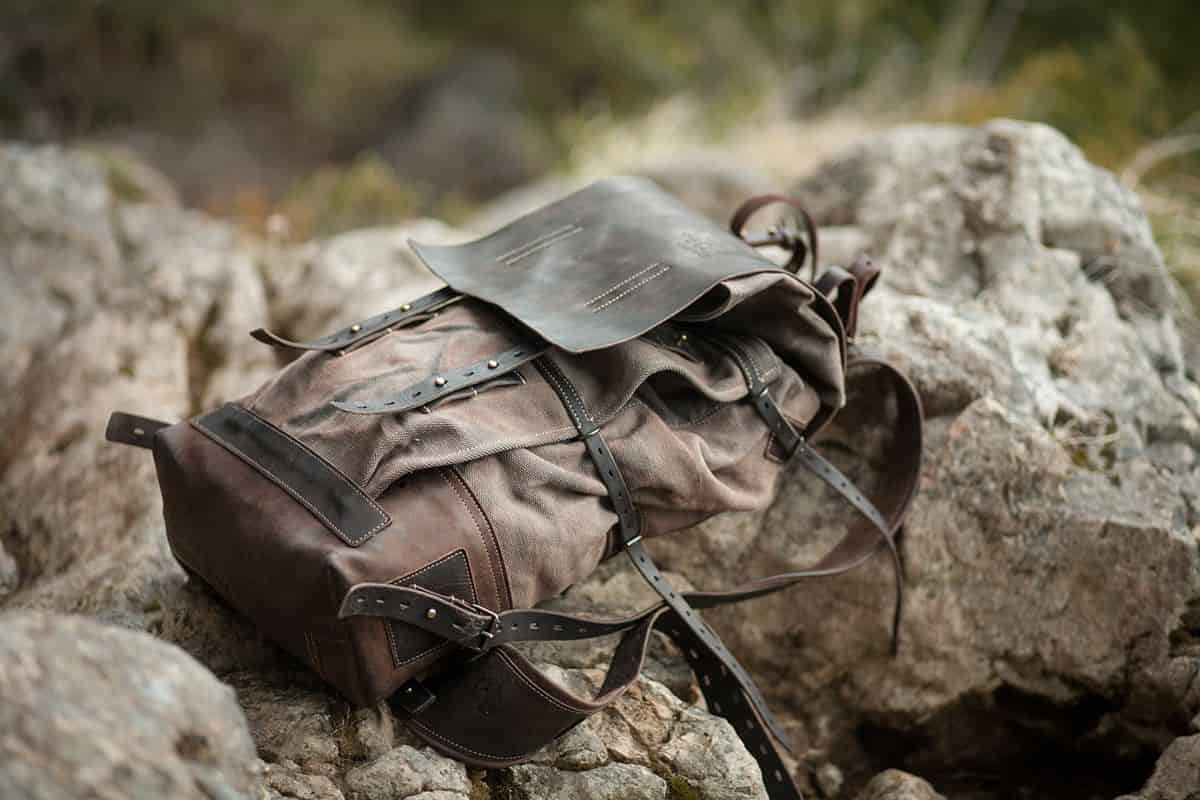 what is American leather backpack bag