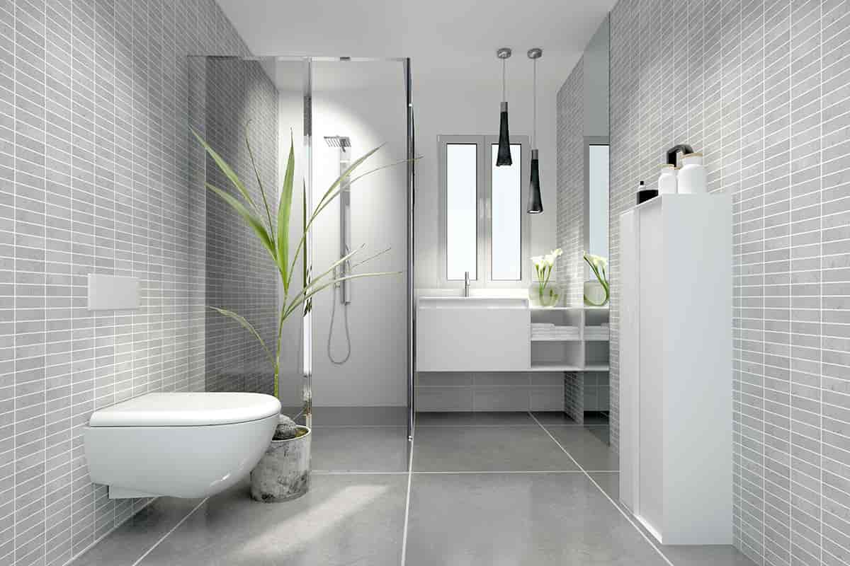 Bathroom floor tiles design