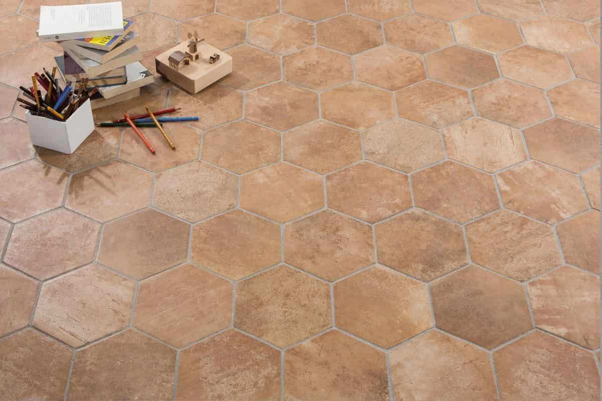 terracotta brick floor tiles