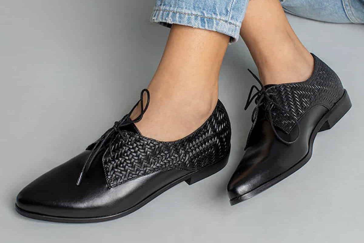 oxford black leather shoes