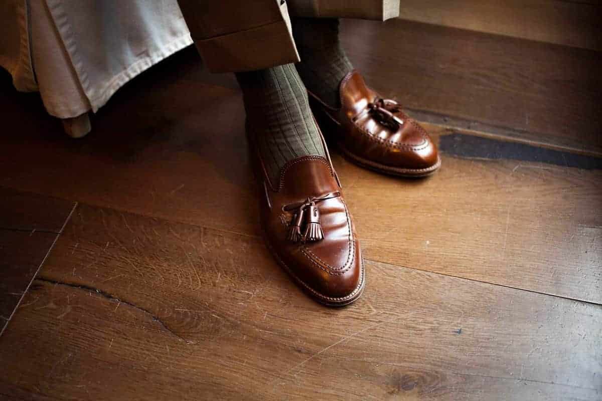 brown leather mules shoes