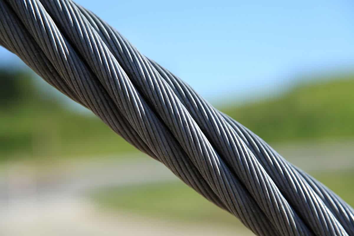 Introducing steel wire rope
