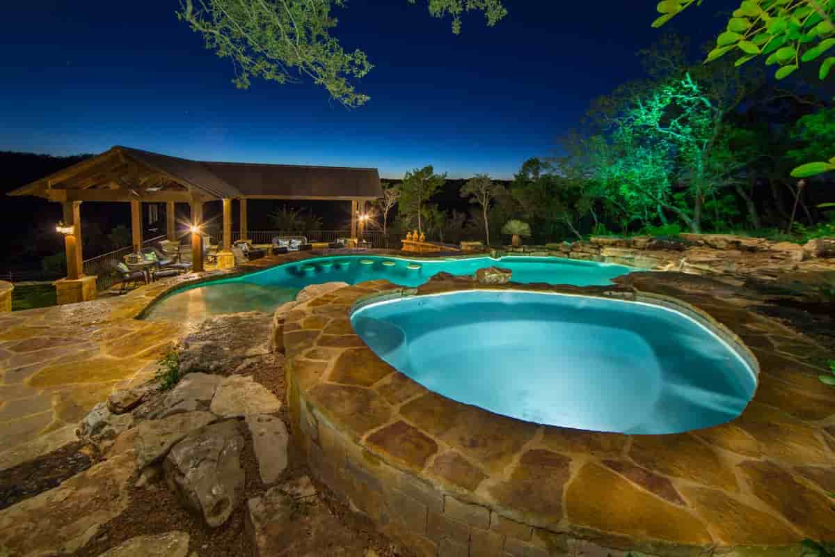 poolside natural stone