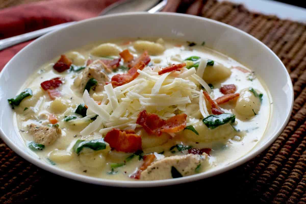 Potato gnocchi soup vegan