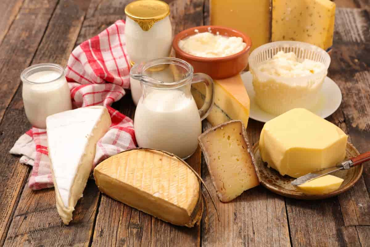 Dairy products are typically