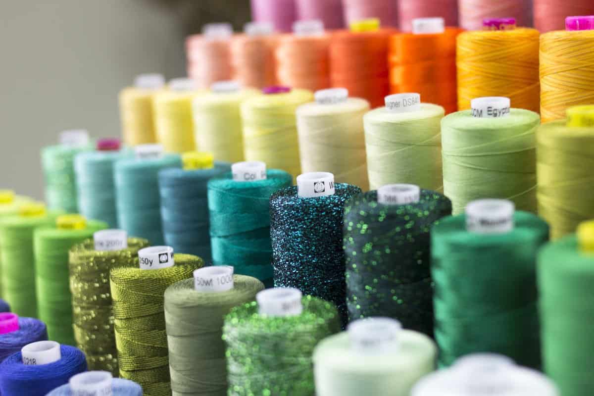 Synthetic silk thread