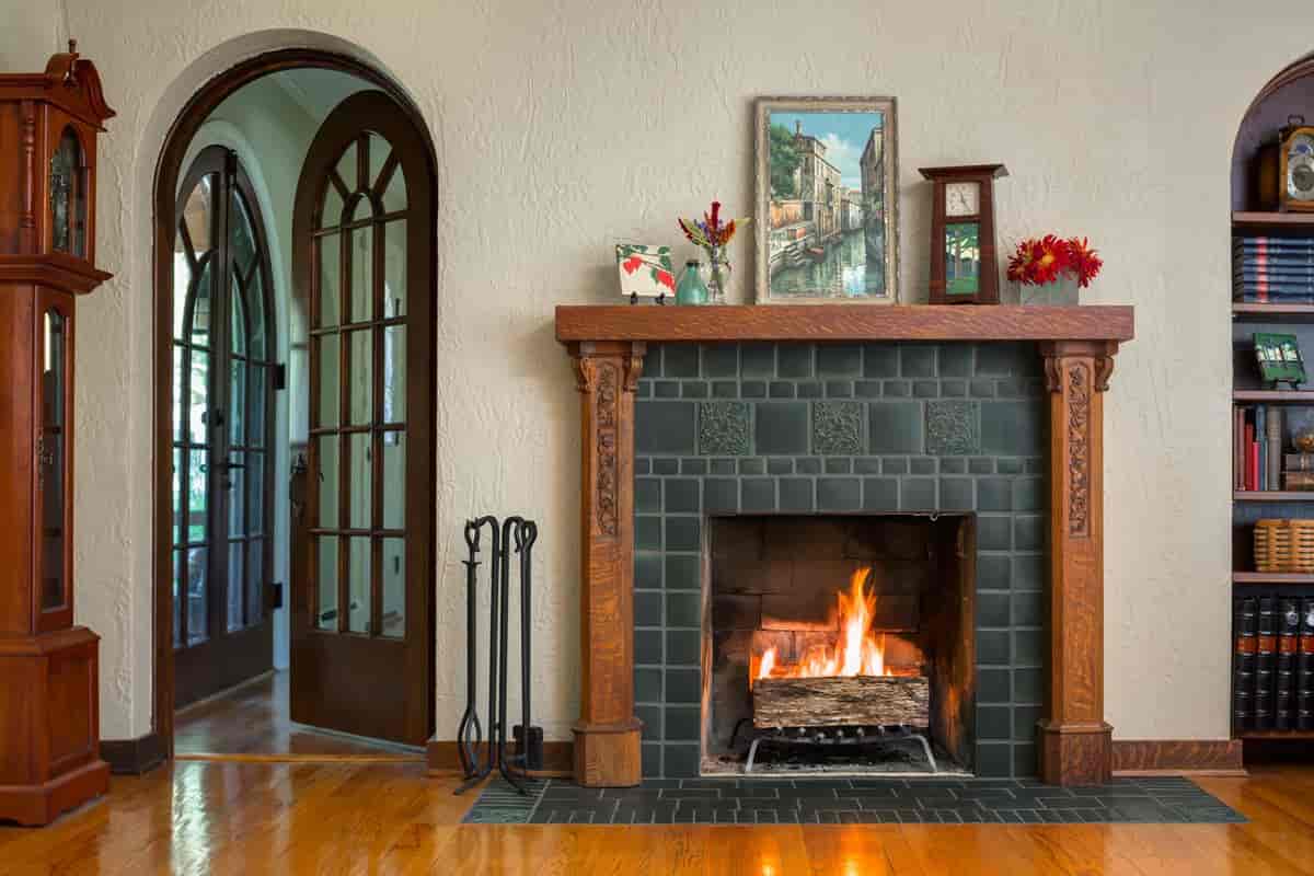 vintage fireplace tile ideas