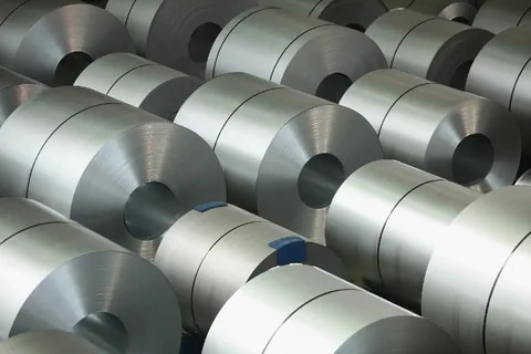 Galvanized sheet metal roll