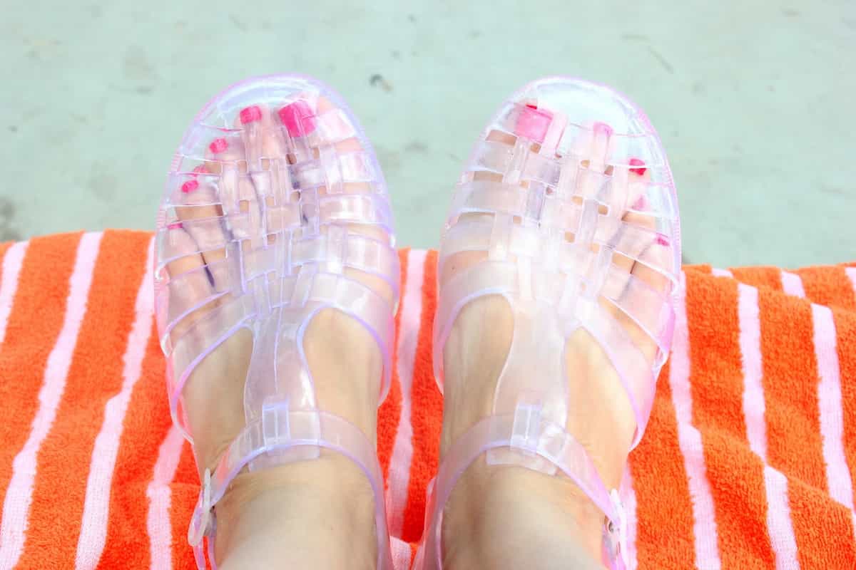 jelly sandals ladies
