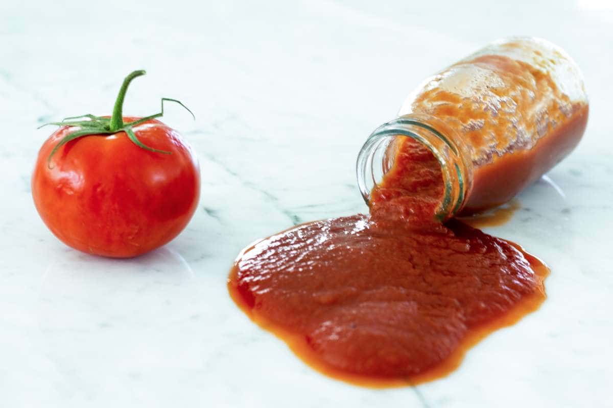 ketchup instead of pizza sauce