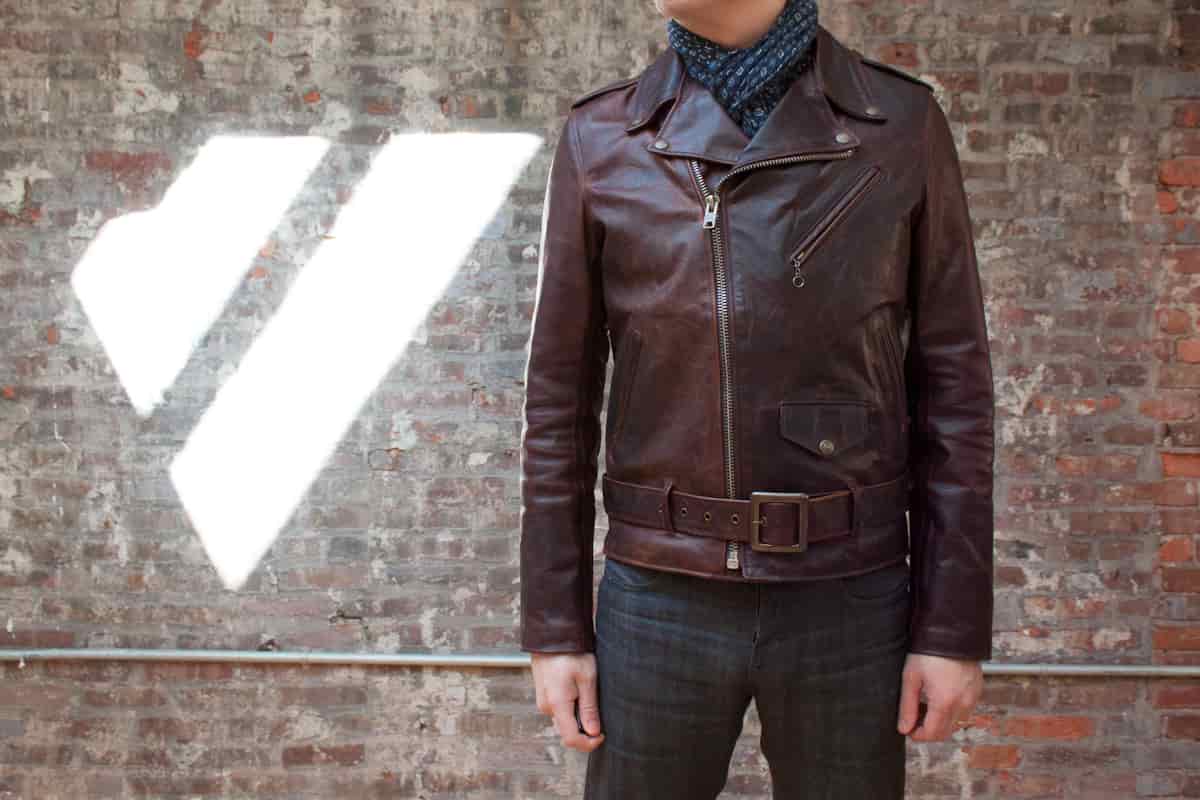 cowhide leather jacket mens