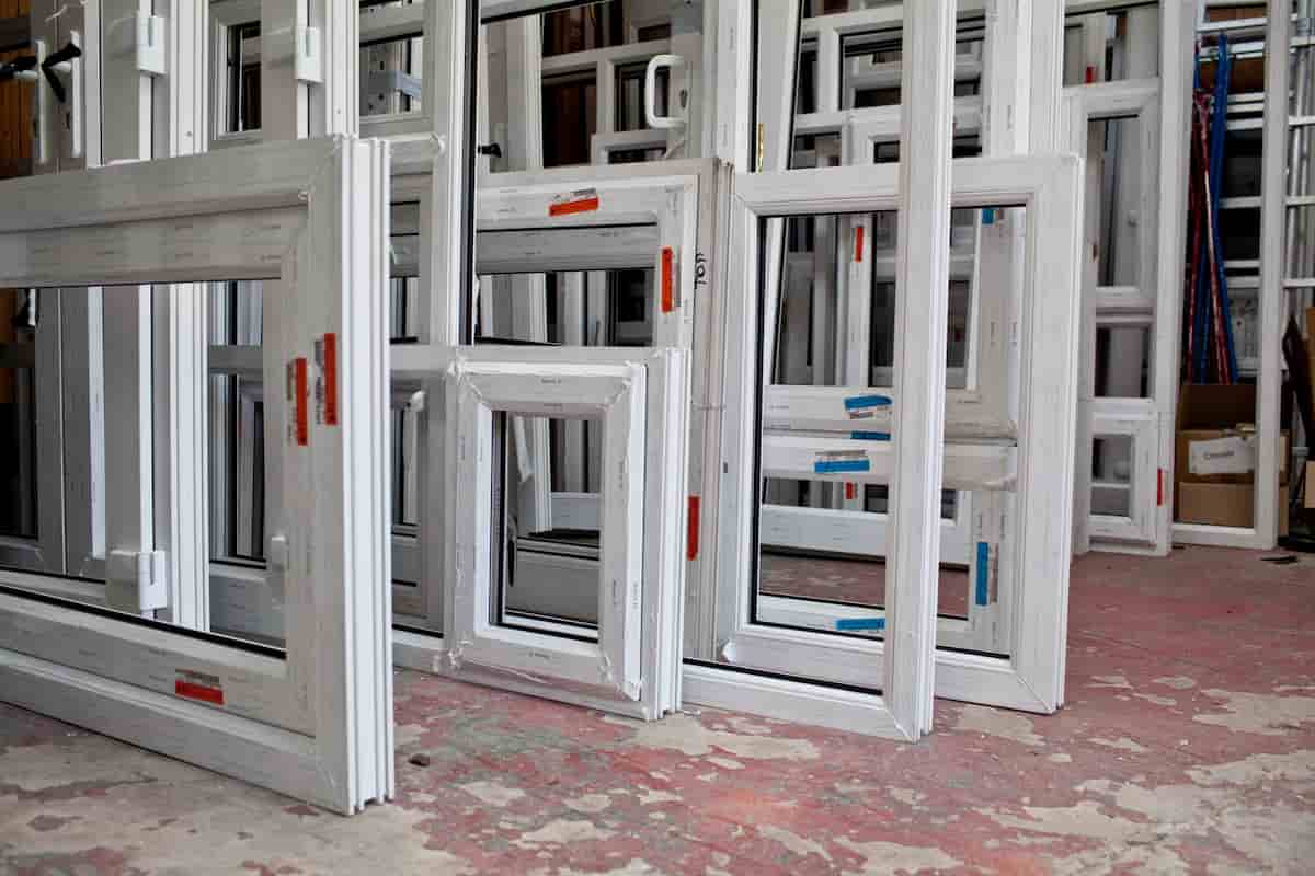 What is PVC door made of