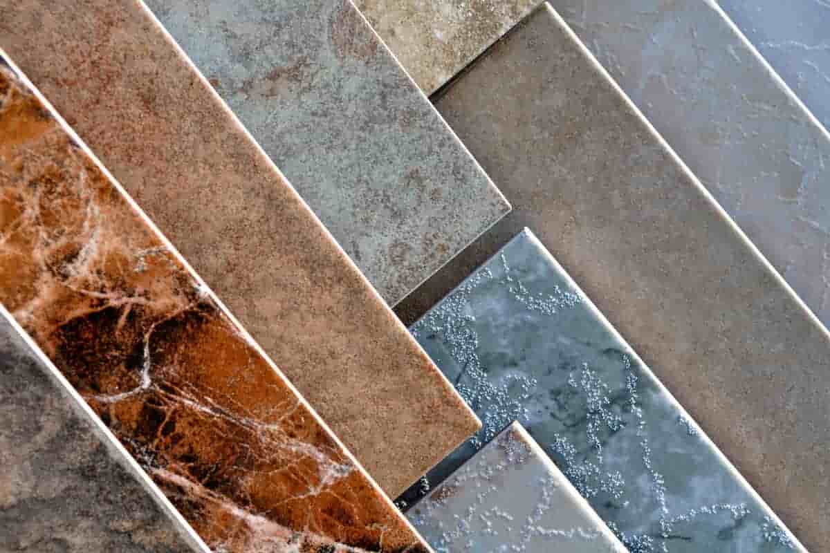 Bathroom floor tiles texture