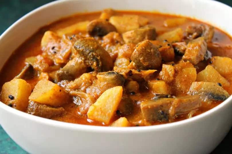 potato mushroom curry