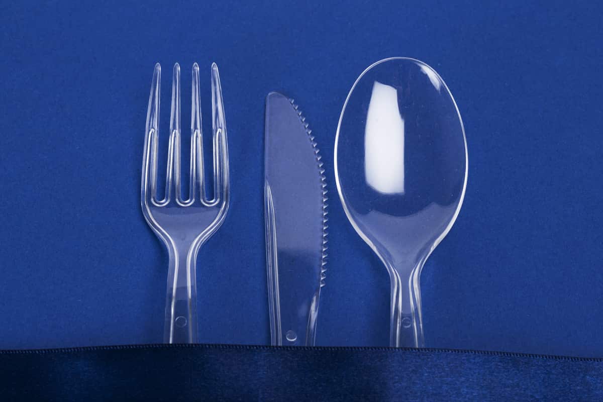 Plastic spoon set