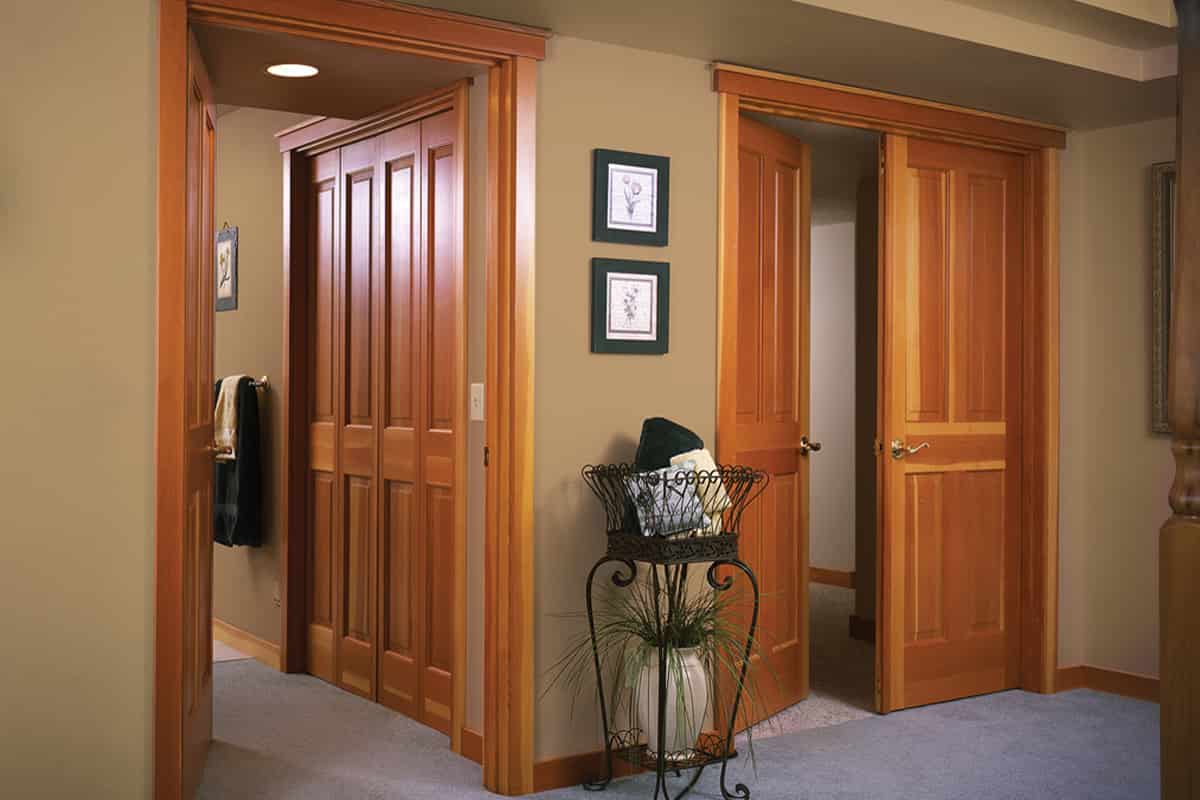 What are solid core doors?