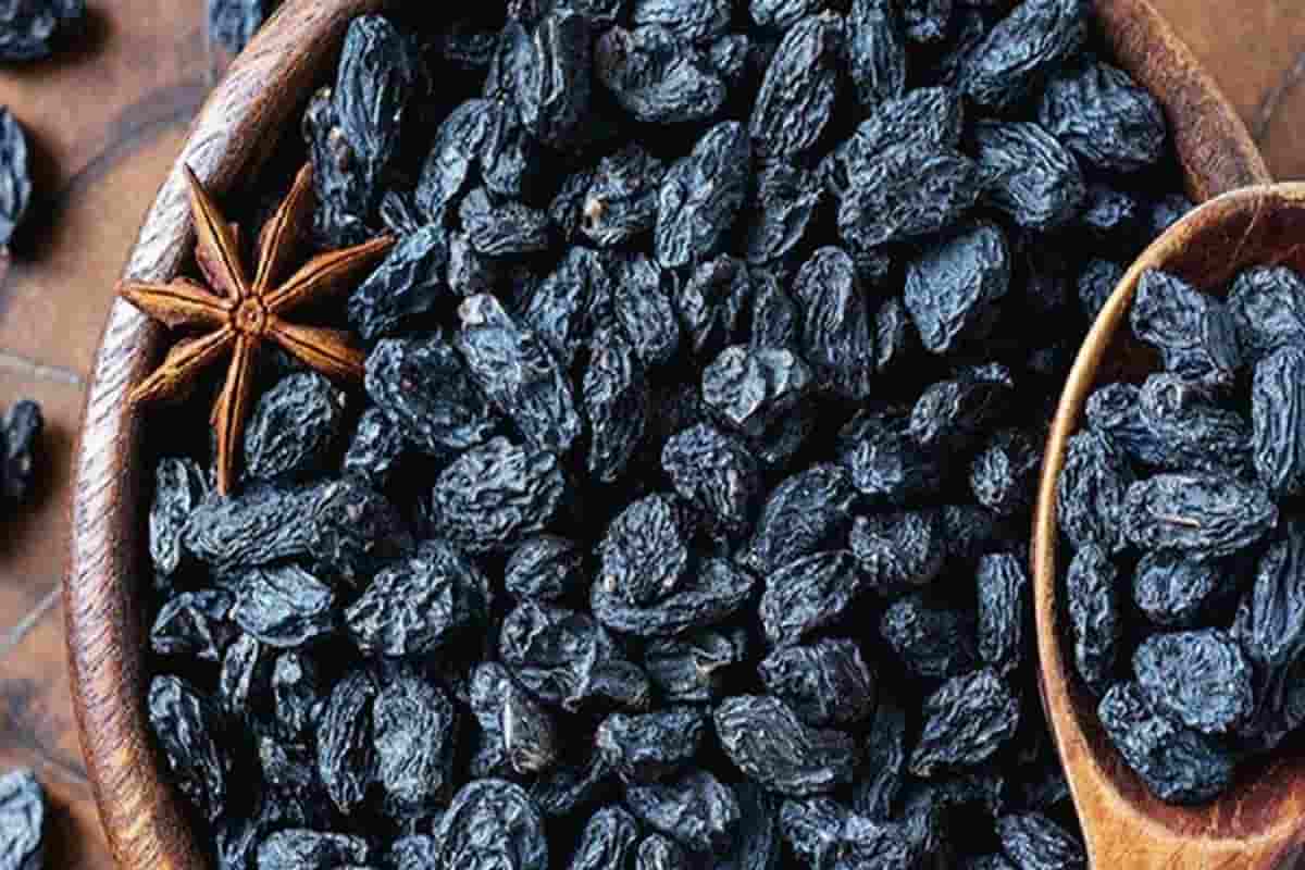 dry black raisins benefits
