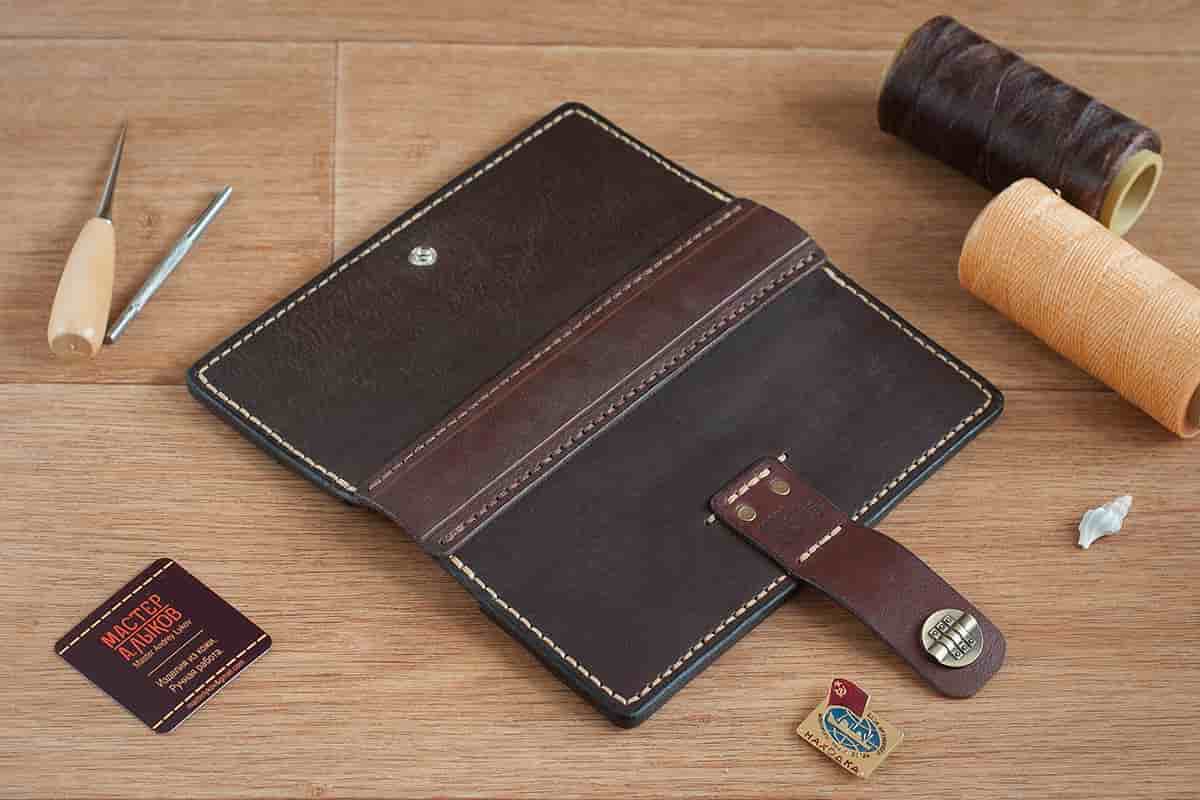 price of chain leather wallet