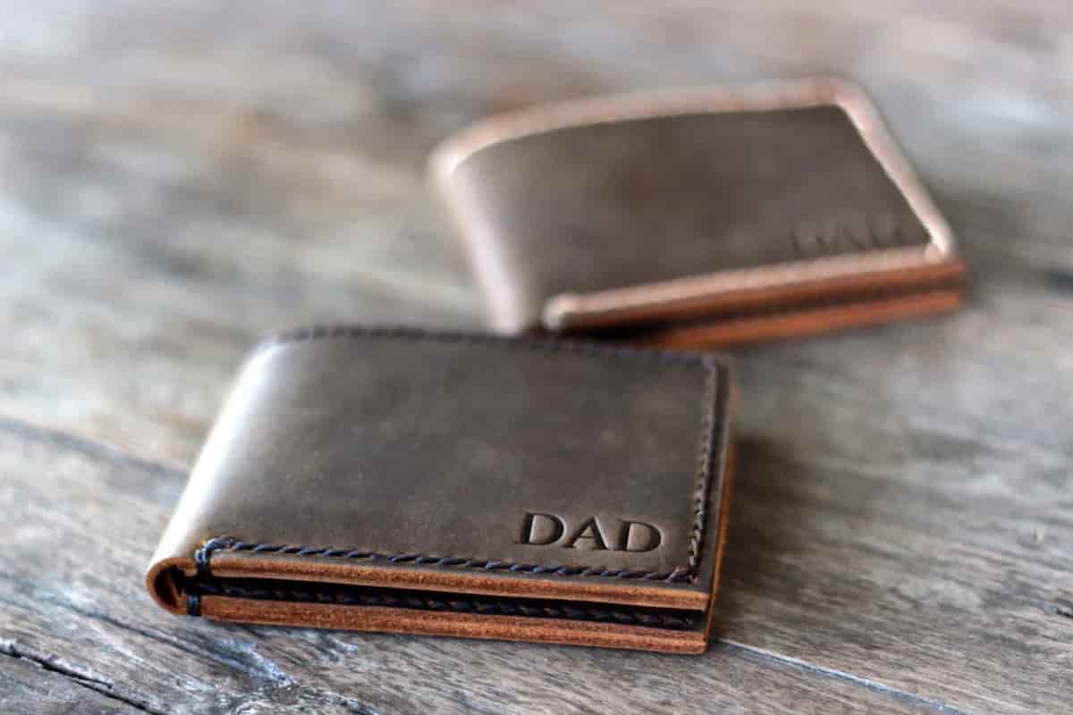 leather wallets personalised