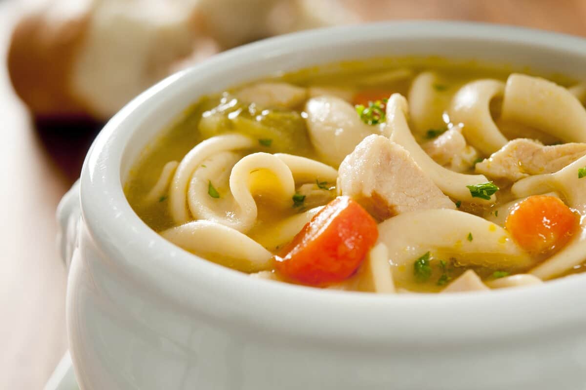 Canned chicken noodle soup sodium