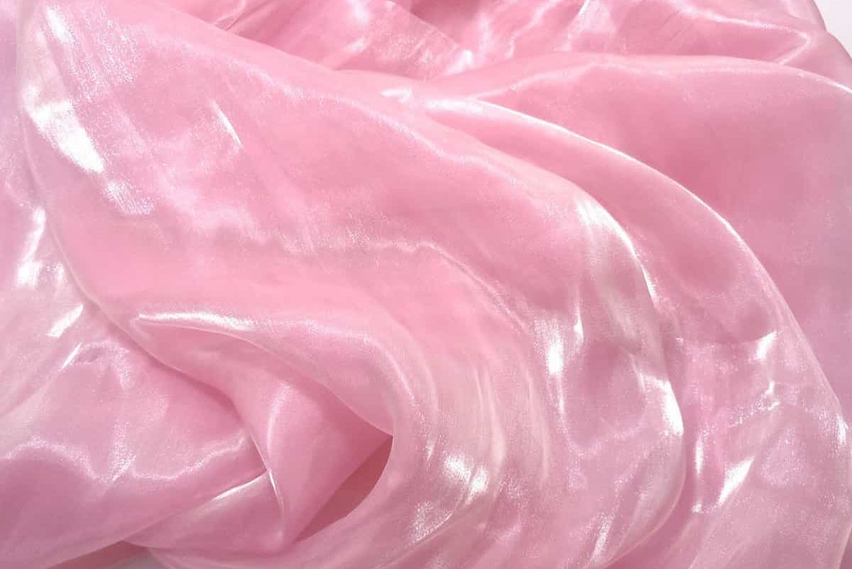 pink sheer fabric