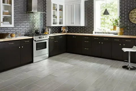 light grey floor tile grout