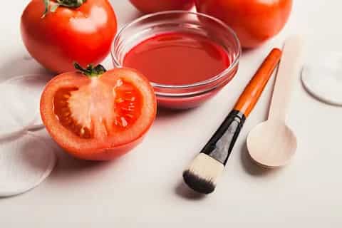 tomato juice good for skin
