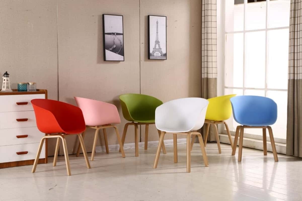 plastic chairs and tables