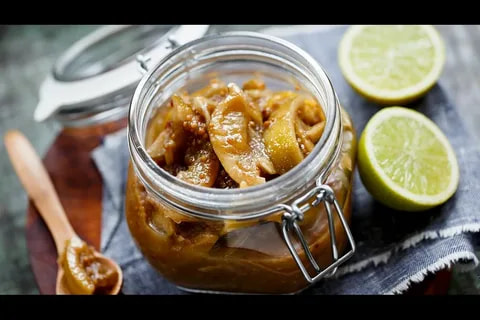 sweet lemon pickle without oil