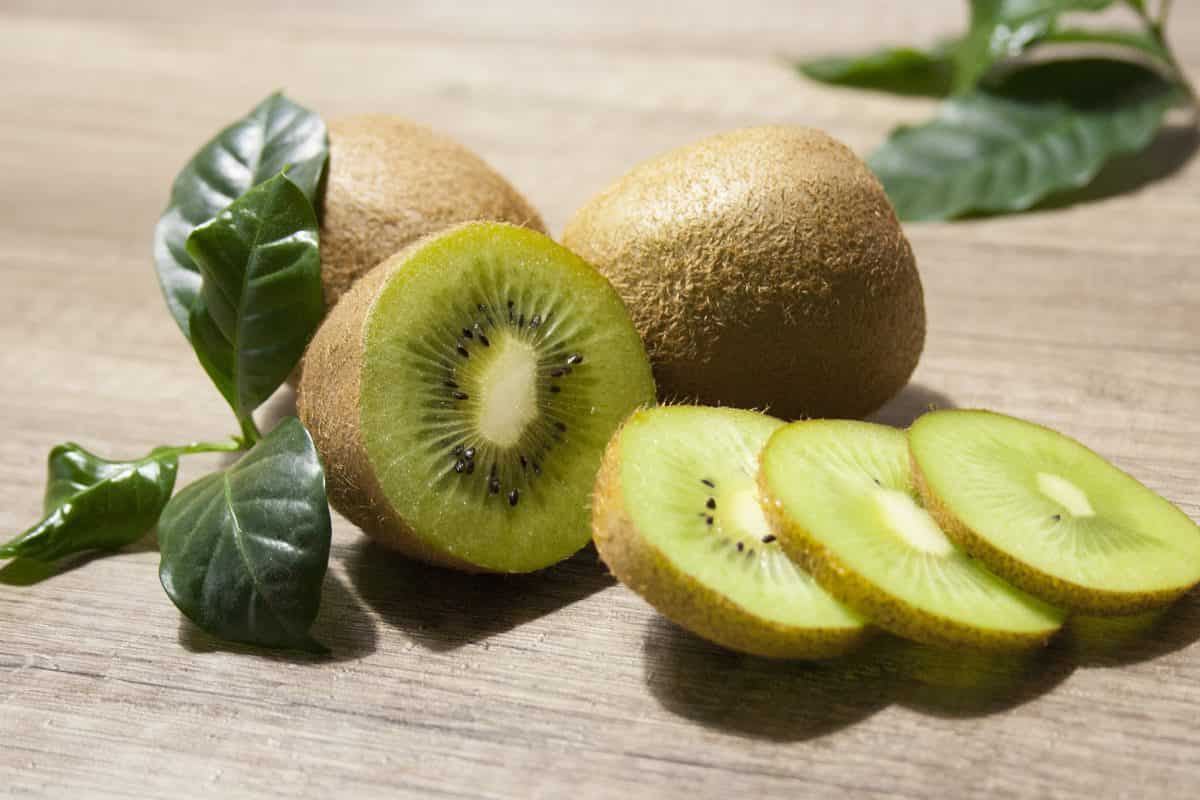 edible yellow kiwi fruit