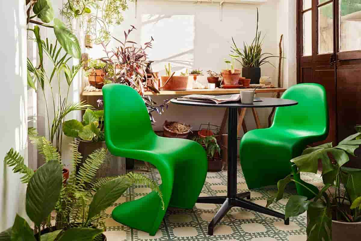 panton chair green