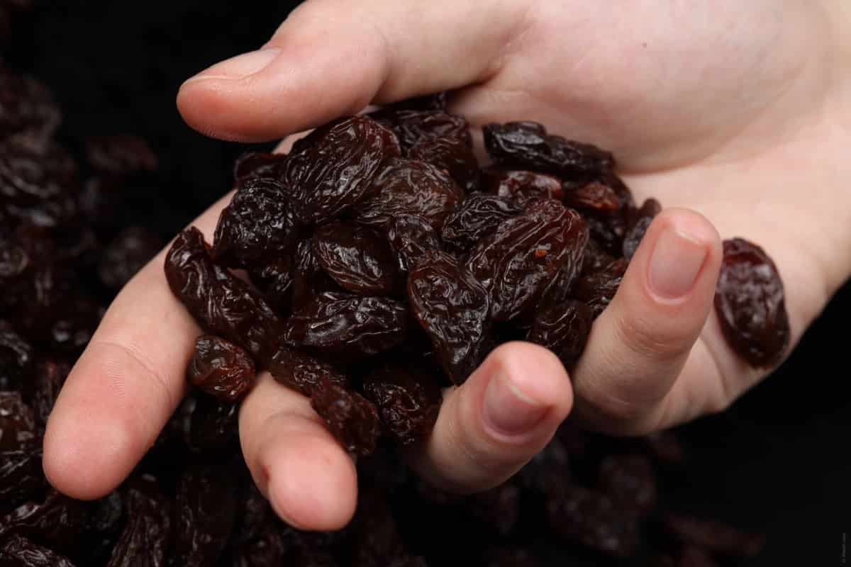 black raisins have iron