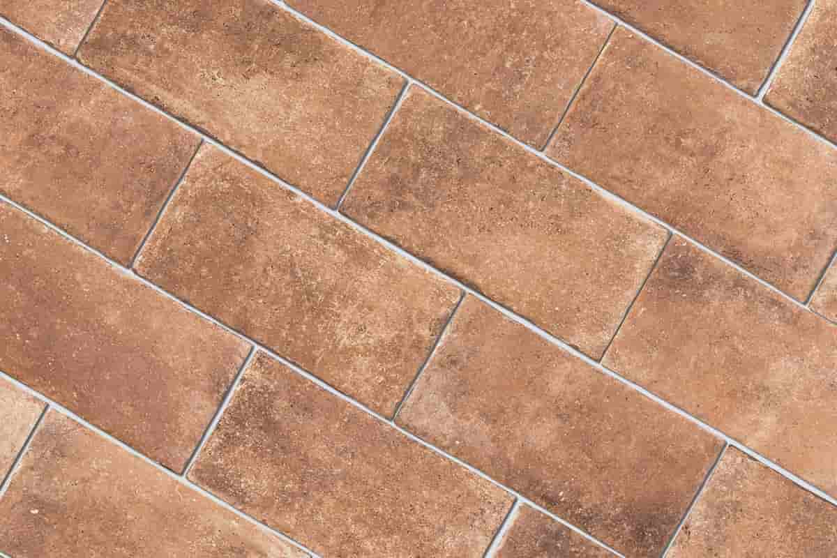 glazed terracotta floor tiles
