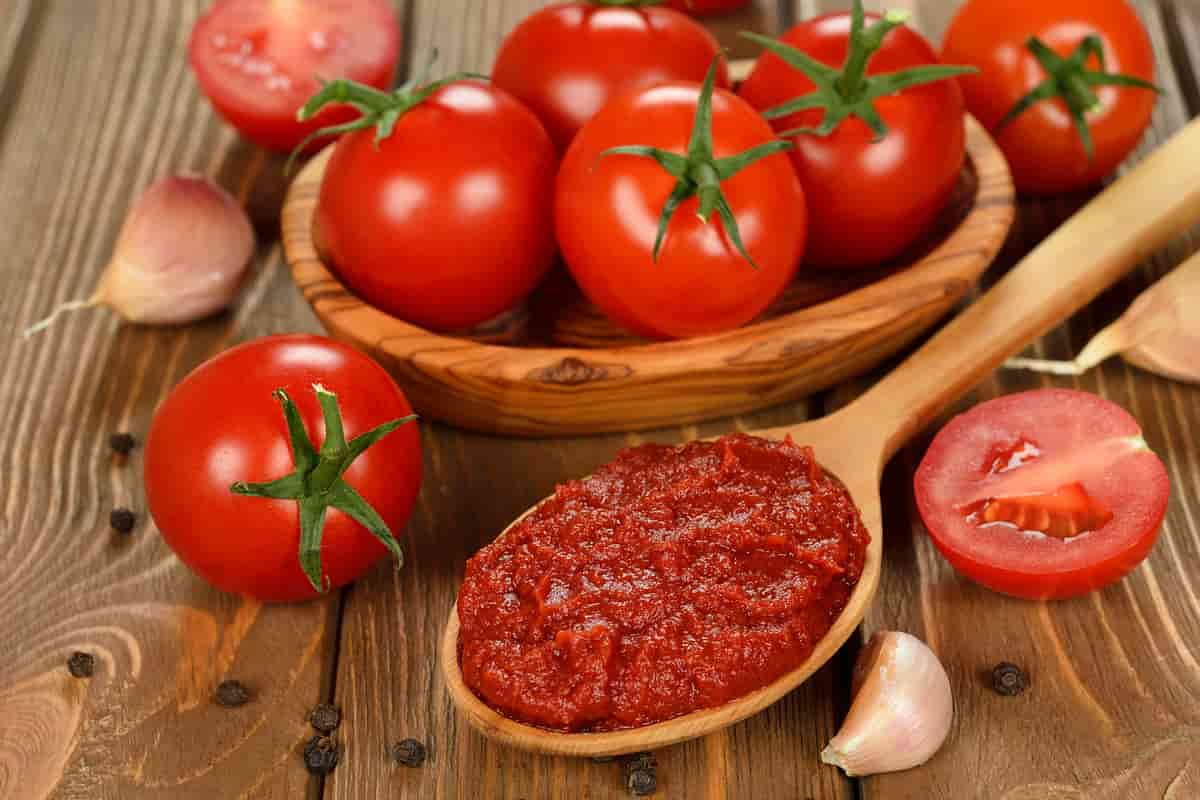 Tomato paste composition