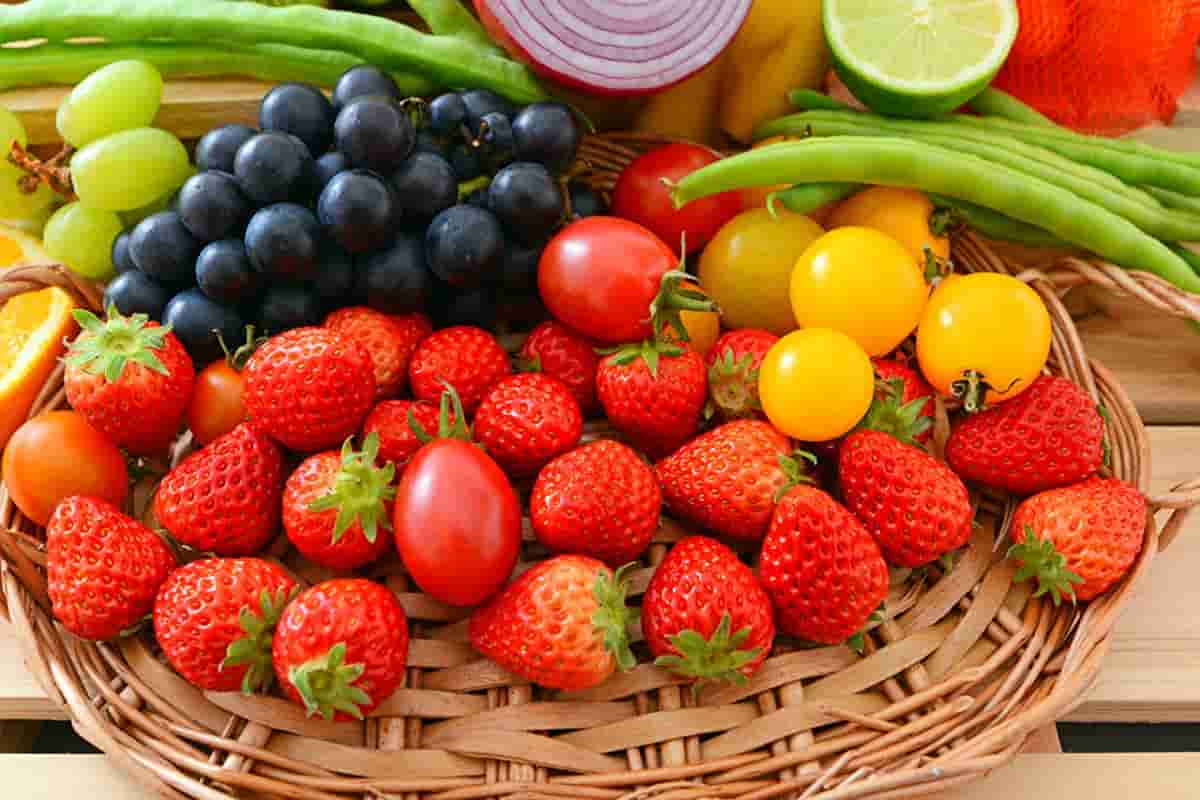 fresh fruits and vegetables ingredients