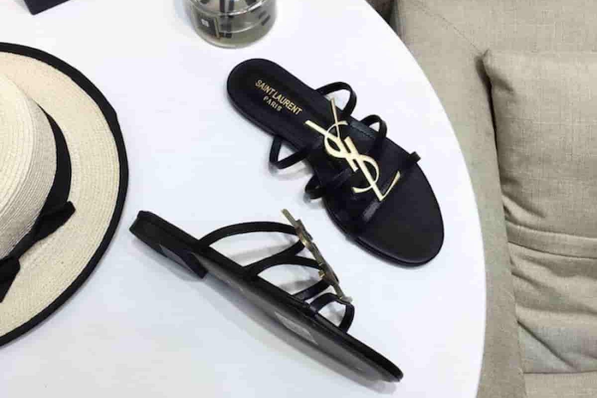 YSL jelly sandals