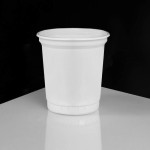 سطل یکبار مصرف در دار؛ پلاستیکی شفاف گیاهی 3 سایز بزرگ متوسط کوچک