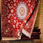 فرش ایرانی گرگان (قالی) ماشینی دستبافت 3 جنس پشم ابریشم نخ carpet