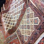 فرش دستباف کاشان 6 متری نو؛ پشم شتر (سه بعدی برجسته) طرح سنتی Kashan