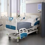تخت بیمارستانی نو؛ نرم تنظیم آسان قابل شستشو 2 نوع (ثابت چرخشی)