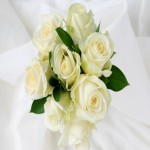 گل رز سفید؛ شاخه ای بادوام انواع (باکسی سبدی) Natural