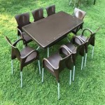 ست میز و صندلی پلاستیکی؛ قابل حمل شستشو راحت سبک مقاوم ضربه Iran