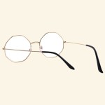 فریم عینک دخترانه گرد؛ استیل 2 شکل هندسی دایره ای Glasses